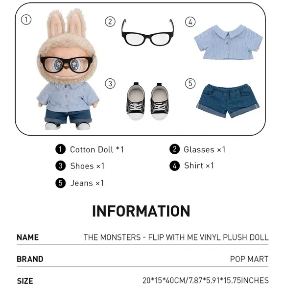 Popmart The Monsters Flip With Me Labubu Large Brand New in UnOpened Box - Picture 10 of 12